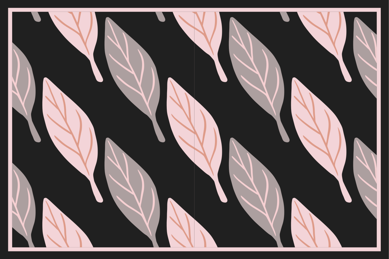 Set de table motifs de feuilles esthétiques - TenStickers