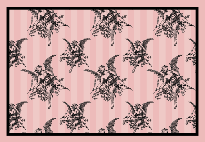 Set de table moderne motif de chérubins angéliques - TenStickers
