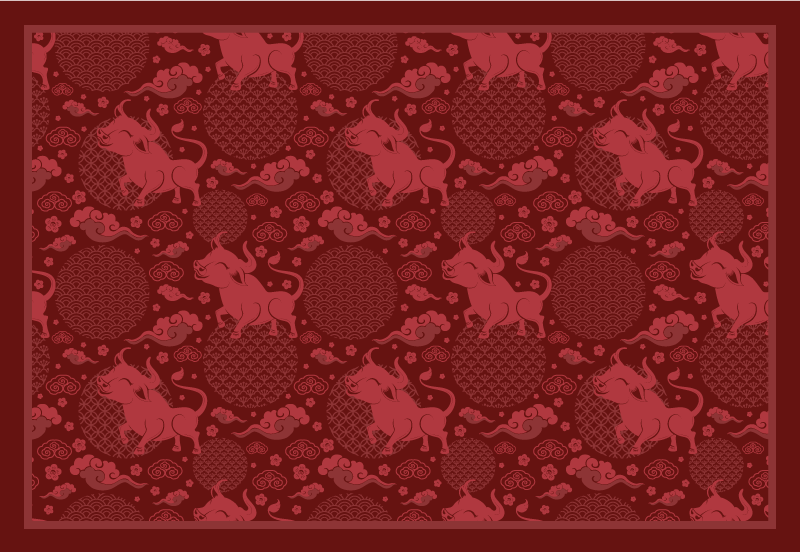 Set de table original motif taureau charmant - TenStickers