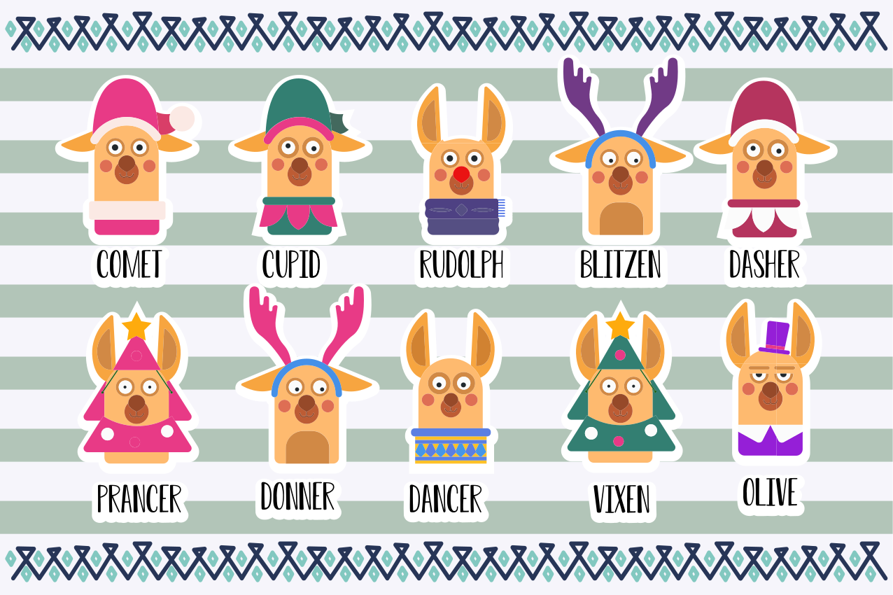 Set de table original collection de personnages rennes - TenStickers