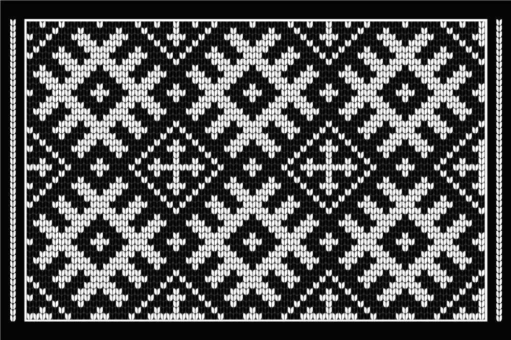 Set de table motif tricot traditionnel - TenStickers