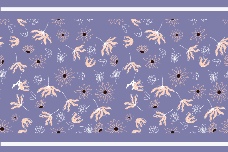 Set de table motifs floraux - TenStickers