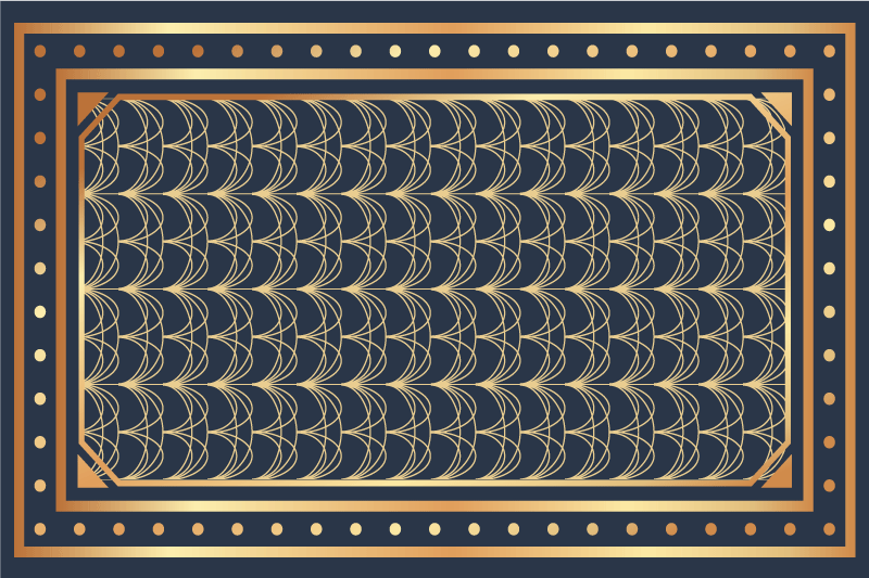 Set de table moderne motif géométrique sophistiqué - TenStickers