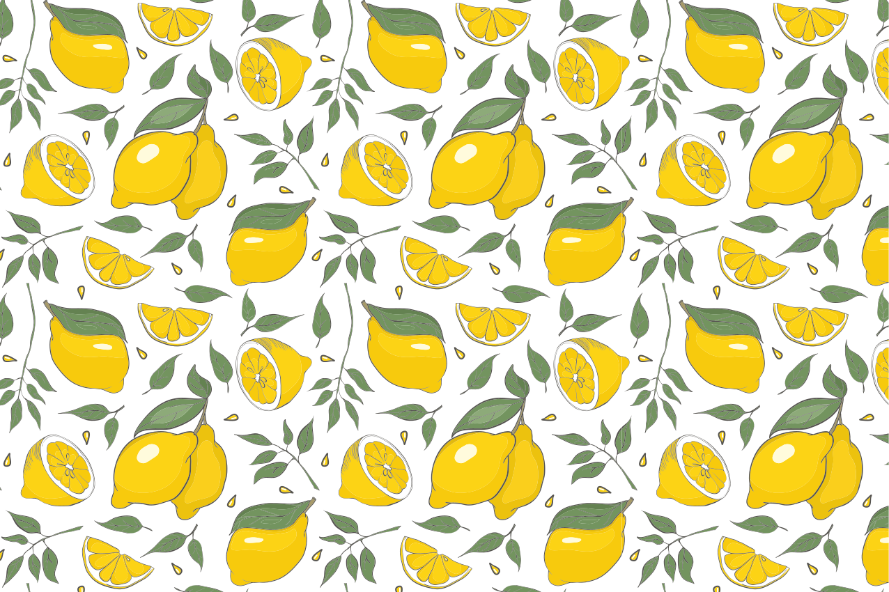 Set de table original motif citron vivant - TenStickers