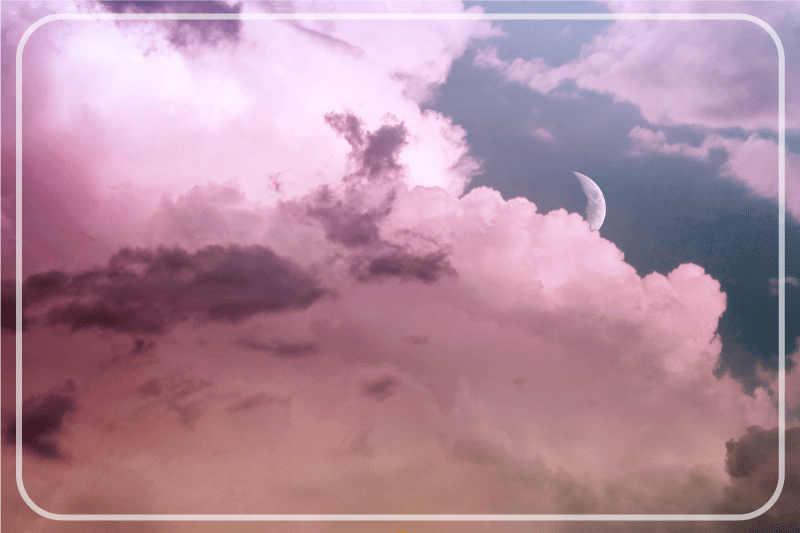 Set de table original Couleurs esthétiques du ciel violet - TenStickers