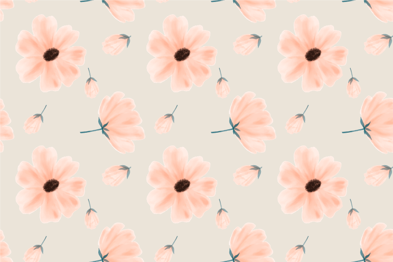 Set de table original inspiration florale - TenStickers