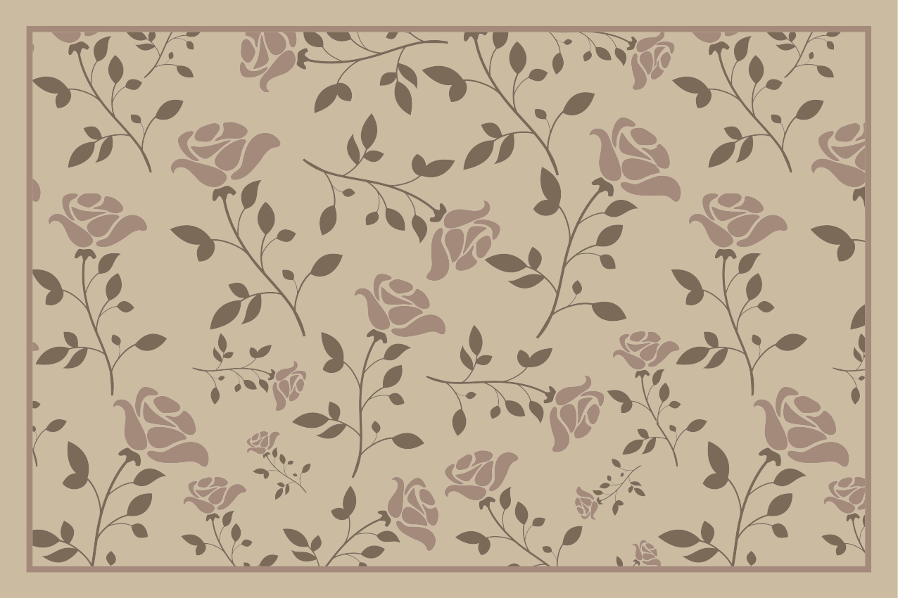 Set de table motif botanique floral - TenStickers