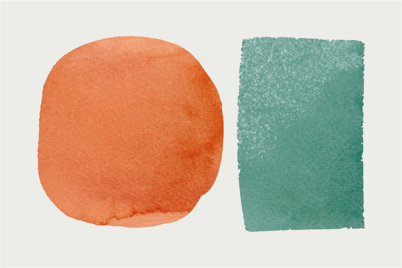 Set de table taches de couleurs abstraites - TenStickers