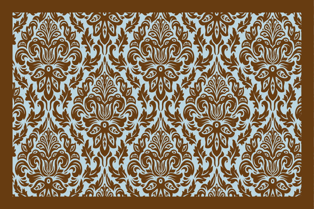 Set de table emblème de fleur intricate - TenStickers