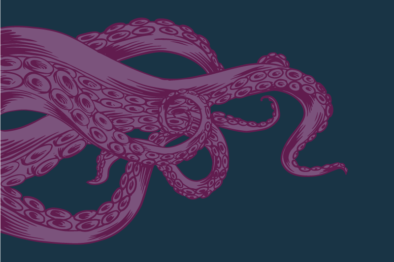 Set de table original motif tentacule de pieuvre - TenStickers