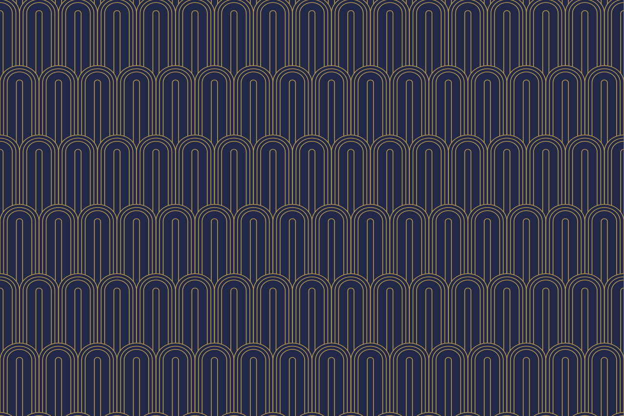 Set de table moderne lignes arquées élégantes - TenStickers