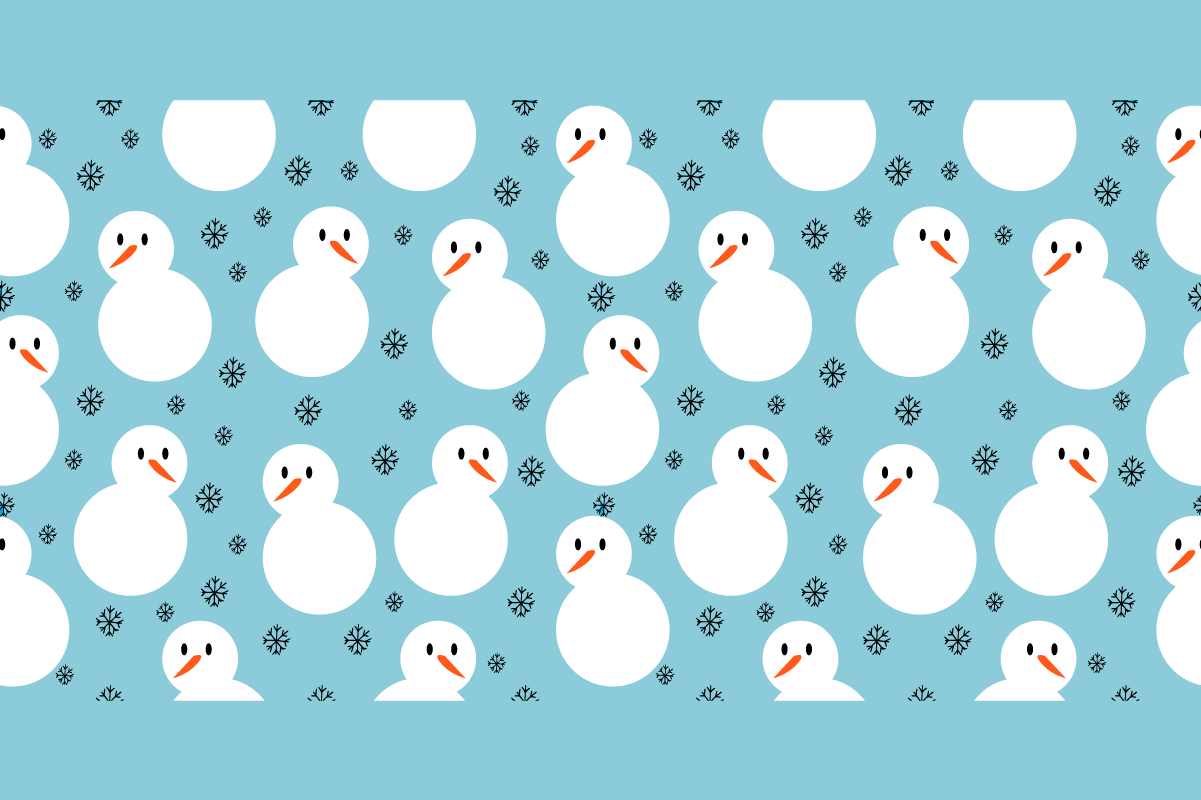 Set de table noël motif bonhomme de neige - TenStickers