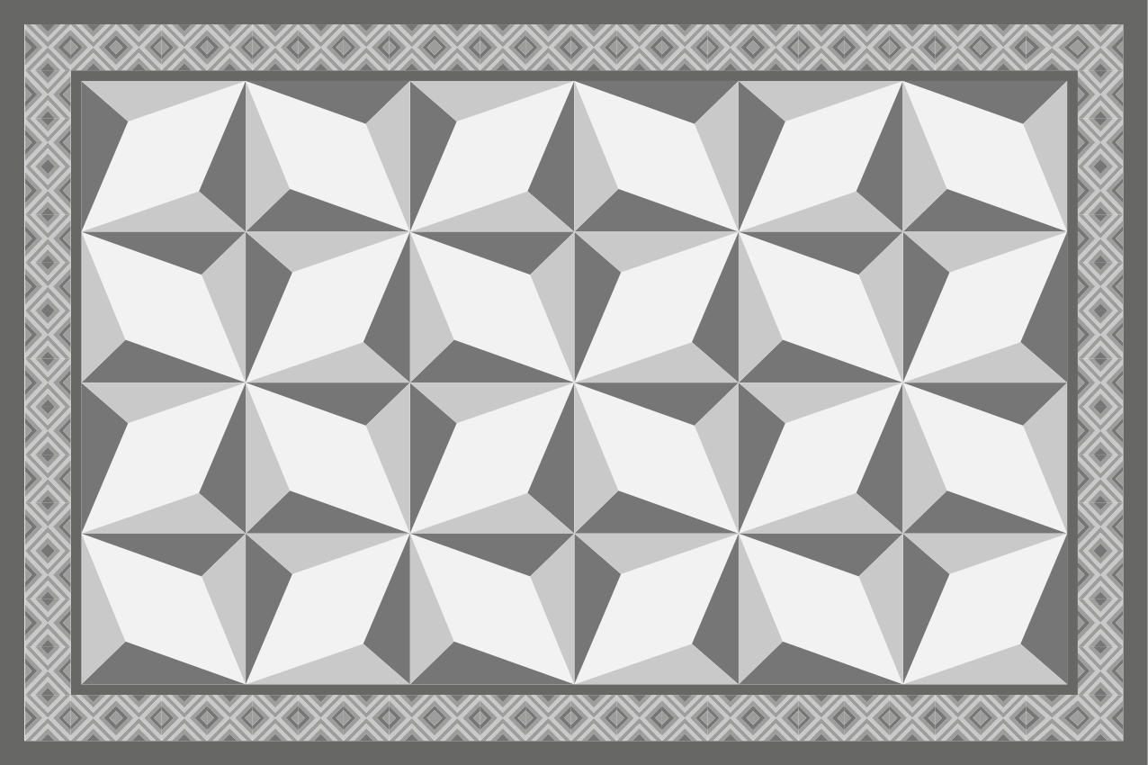 Set de table élément géométrique surface - TenStickers