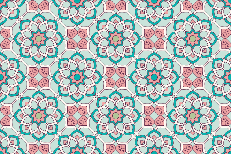 Set de table original style illustration florale - TenStickers