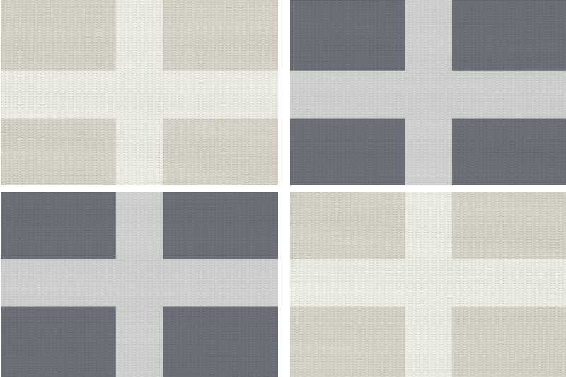 Set de table drapeau moderne style tricot - TenStickers