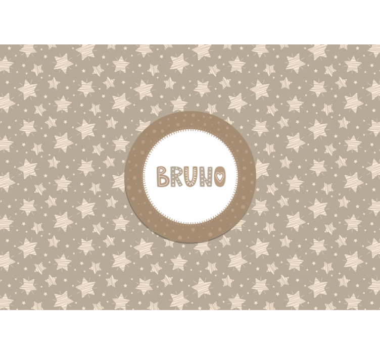 Tapisserie pour chambre bébé étoiles rayées - TenStickers