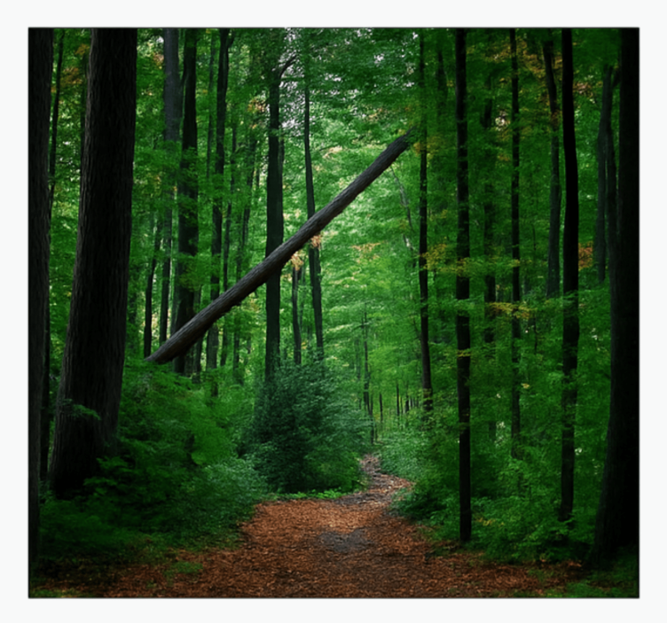 Tapisserie jungle conception de forêt verte - TenStickers