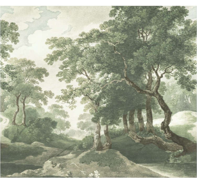 Papier peint forêt nature intemporelle classique - TenStickers