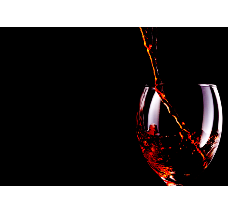 Tapisserie musique éclaboussures de vin fluide - TenStickers