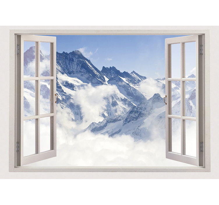 Tapisserie montagne paysage de montagne à couper le souffle - TenStickers