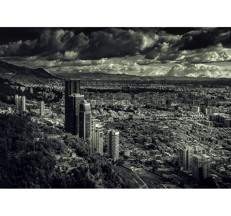 Tapisserie villes et pays vue urbaine de mountain view - TenStickers