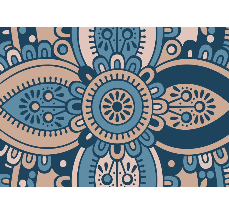 Tapisserie murale textures et motifs motif de mandala floral - TenStickers