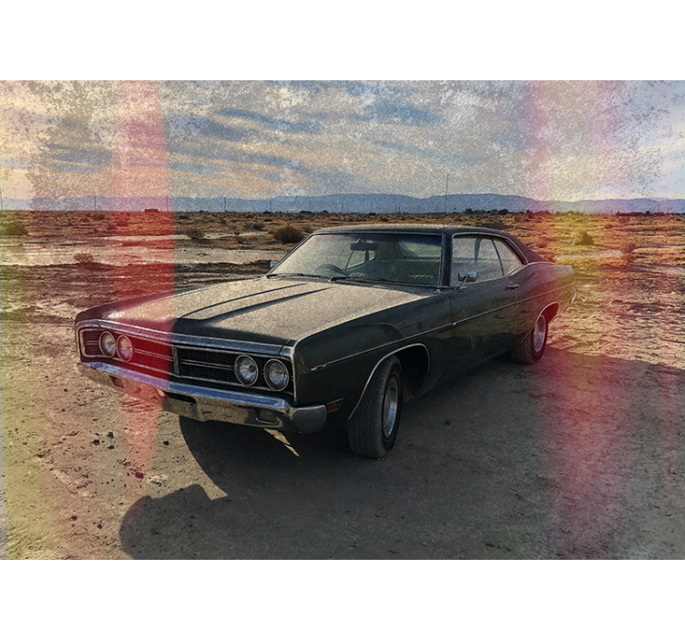 Tapisserie véhicule nostalgie des voitures classiques - TenStickers