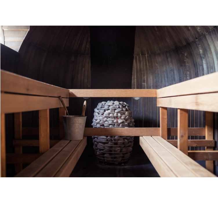 Tapisserie zen expérience sauna relaxante - TenStickers