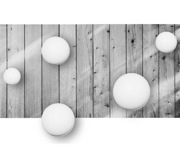 Tapisserie murale textures et motifs sphères géométriques - TenStickers