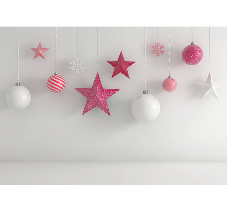 Tapisserie noel ornements de fête suspendus - TenStickers