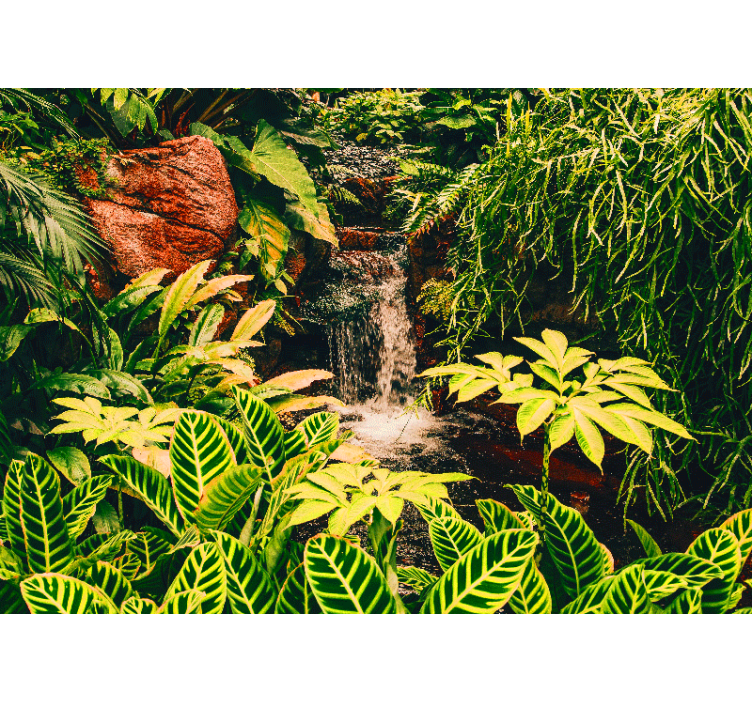 Tapisserie nature cadre tropical vibrant - TenStickers