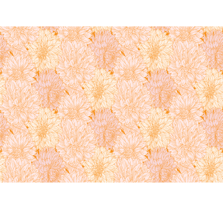 Tapisserie fleur motif floral délicat - TenStickers