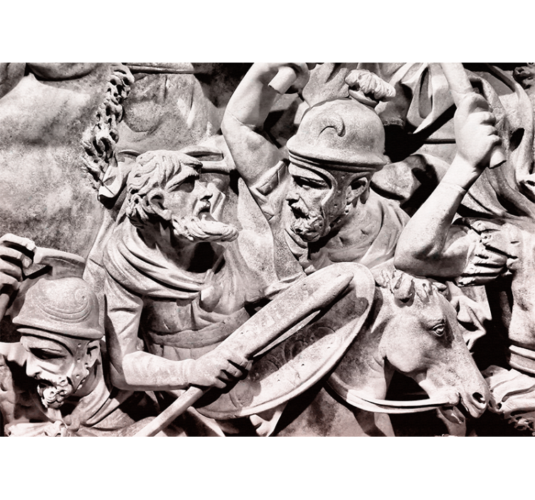 Tapisserie art classique scène de bataille antique - TenStickers