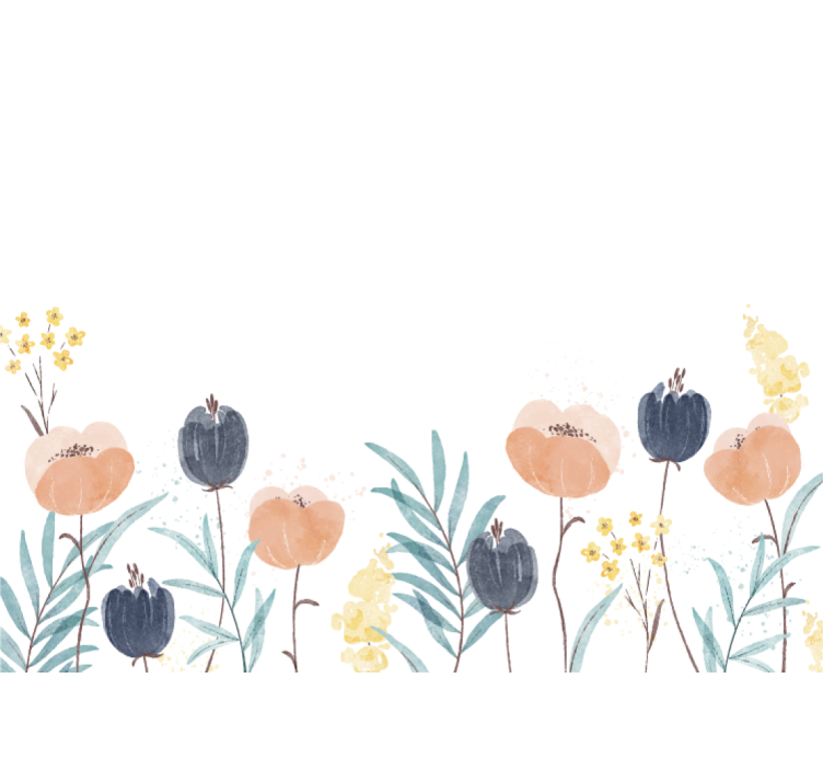 Tapisserie fleur composition florale ravissante - TenStickers