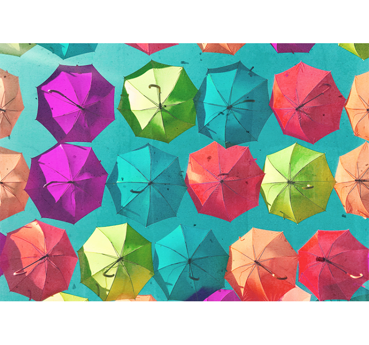 Tapisserie murale graffiti design parapluie coloré - TenStickers