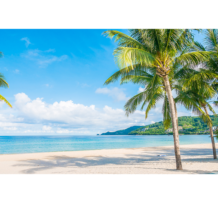 Tapisserie nature havre tropical côtier - TenStickers