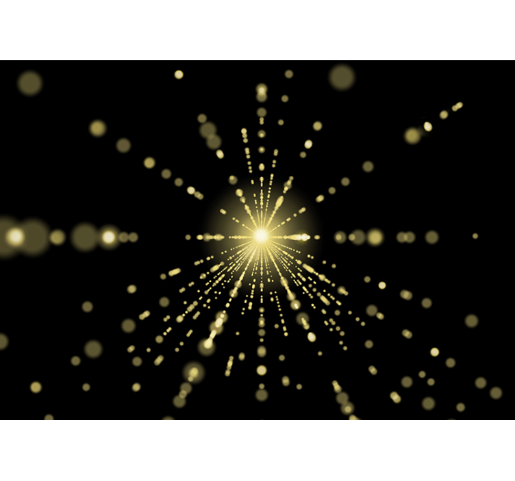 Tapisserie abstraite Éclat de lumière radieuse - TenStickers