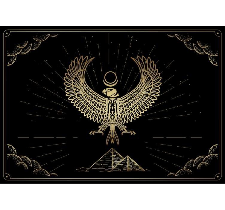 Tapisserie animaux design emblème aigle - TenStickers