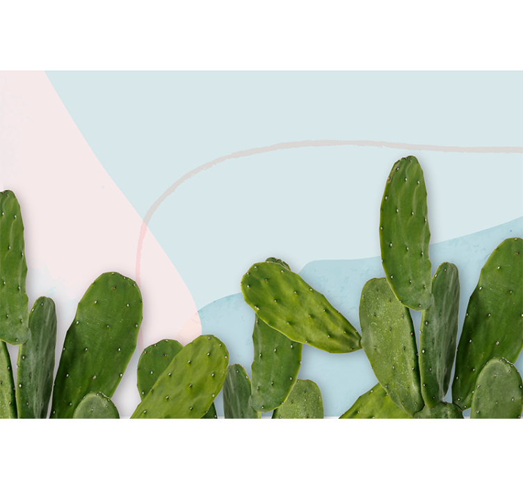 Tapisserie nature design cactus verdoyant - TenStickers