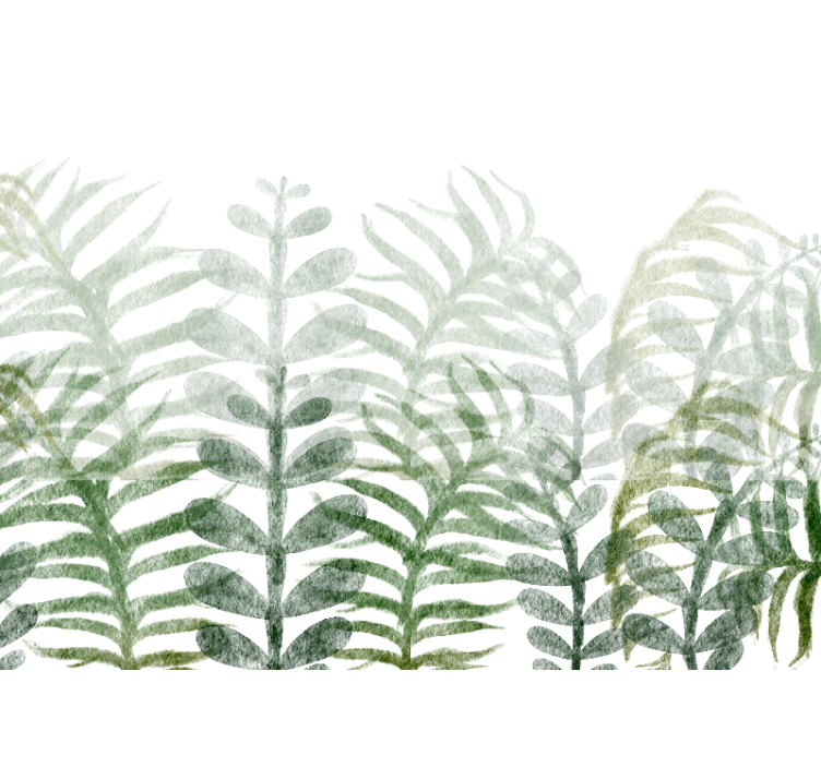 Tapisserie nature motif feuillage - TenStickers