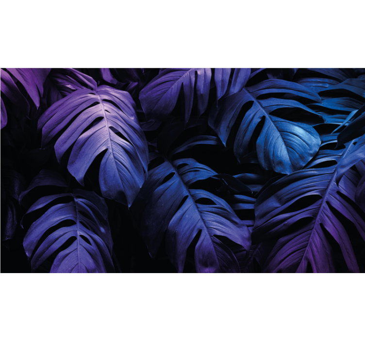 Papier peint nature motif feuilles luxuriantes - TenStickers