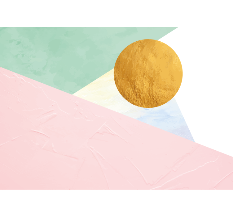 Tapisserie abstraite formes géométriques élégantes - TenStickers