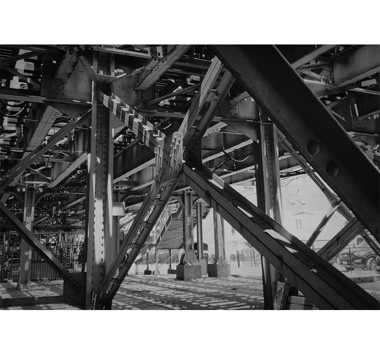 Tapisserie villes et pays design urbain structurel - TenStickers