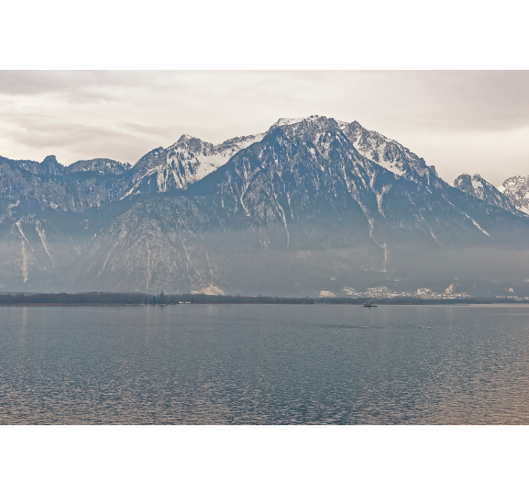 Photo murale Paysage Lac Léman - TenStickers