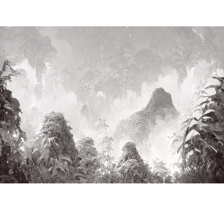 Papier peint panoramique scène tropicale - TenStickers