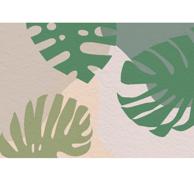 Papier peint panoramique feuilles de palmier - TenStickers