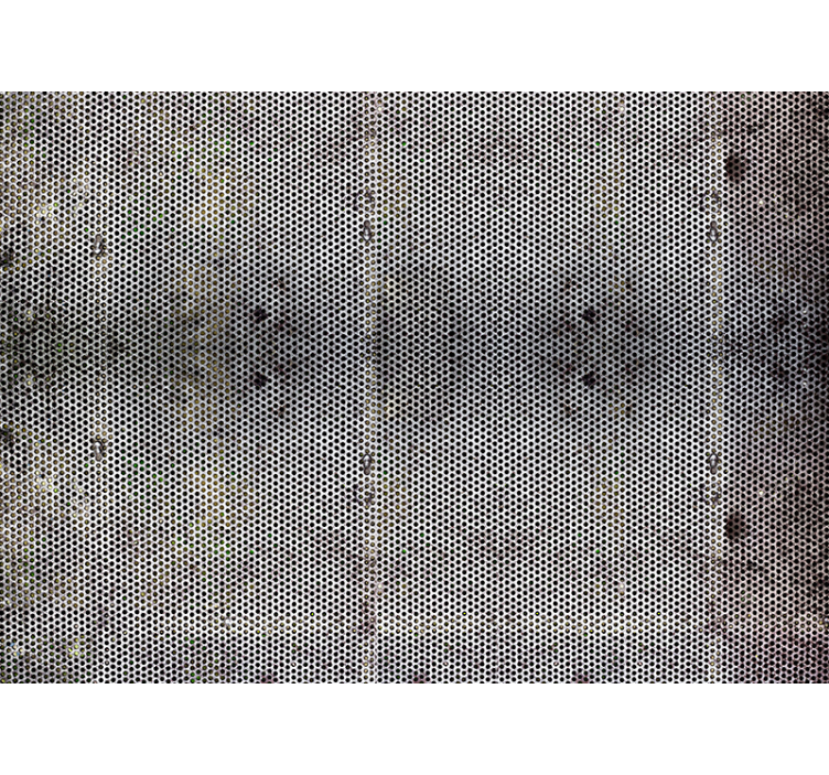 Tapisserie murale effet tôle perforée - TenStickers