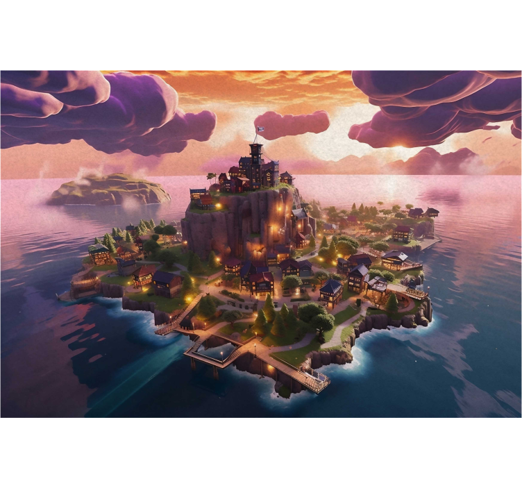 Tapisserie murale chambre ado monde d'aventures - TenStickers