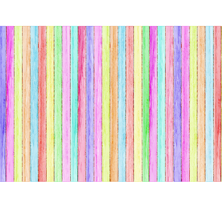 Tapisserie murale planches de bois de couleur - TenStickers