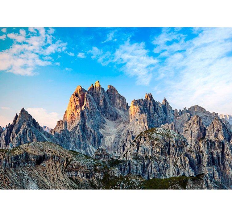 Tapisserie paysage vue montagneuse - TenStickers